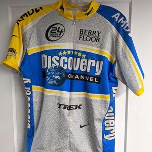 Vintage NIKE Discovery Channel Cycling Jersey - Large